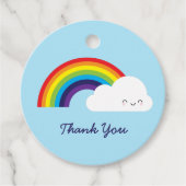 Kawaii Rainbow Bedankjes Labels (Voorkant)