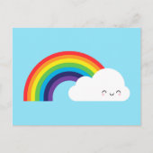 Kawaii Rainbow Briefkaart (Voorkant)