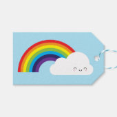 Kawaii Rainbow Cadeaulabel (Voorkant (Horizontaal))