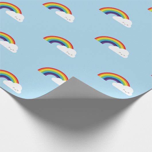 Kawaii Rainbow Cadeaupapier (Hoek)
