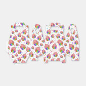 Kawaii Rainbow Cupcake Birthday Party Bedankdoosjes (Uitgevouwen)