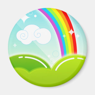 Kawaii Rainbow en Cloud Cute Magnet