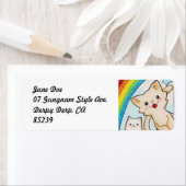 Kawaii Rainbow Kittens  labels (Insitu)