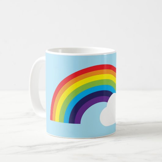 Kawaii Rainbow Koffiemok (Voorkant links)