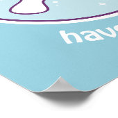 Kawaii Rainbow Manatee Poster (Hoek)