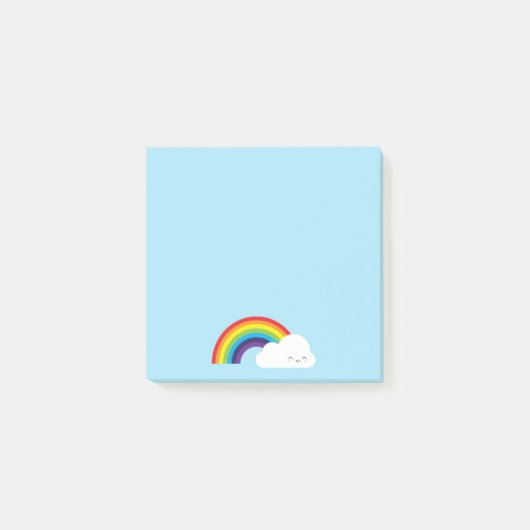 Kawaii Rainbow Post-it® Notes (Voorkant)
