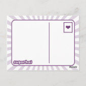Kawaii Rainbow Rain Briefkaart (Achterkant)
