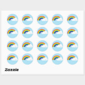 Kawaii Rainbow Ronde Sticker (Vel)