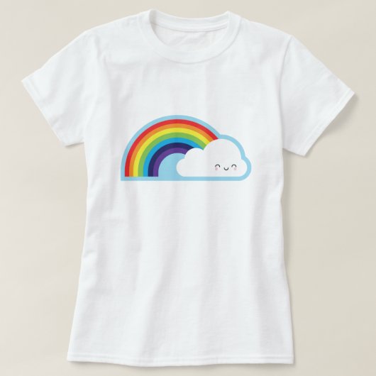 Kawaii Rainbow T-shirt (Design voorkant)