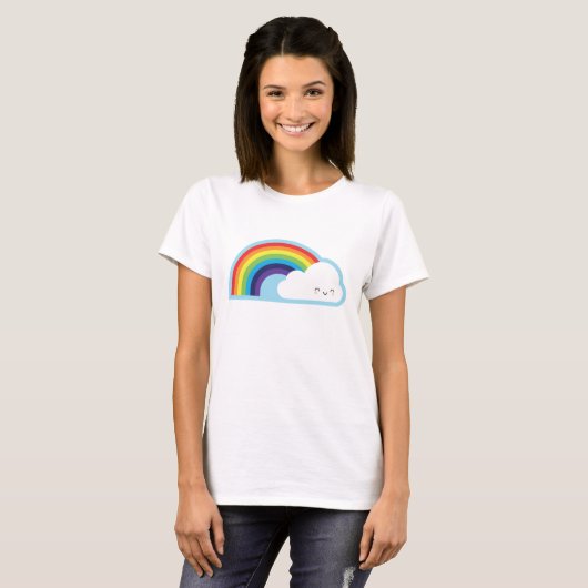 Kawaii Rainbow T-shirt (Voorkant volledig)