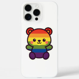 Kawaii Rainbow Teddy – een Schattigee LGBTQ+ Pride iPhone 16 Pro Max Hoesje