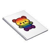 Kawaii Rainbow Teddy – een Schattigee LGBTQ+ Pride Notitieboek (Rechterzijde)