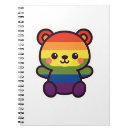Kawaii Rainbow Teddy – een Schattigee LGBTQ+ Pride Notitieboek