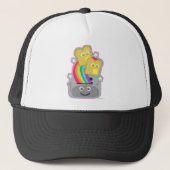 Kawaii Rainbow Toast Fun Trucker Pet (Voorkant)