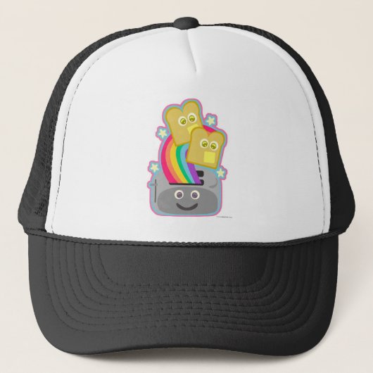 Kawaii Rainbow Toast Fun Trucker Pet (Voorkant)