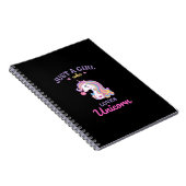 Kawaii Rainbow Unicorn Magical Colorful Notitieboek (Rechterzijde)