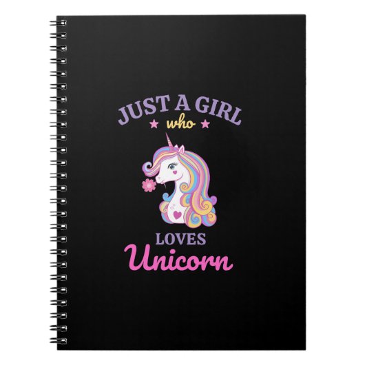 Kawaii Rainbow Unicorn Magical Colorful Notitieboek (Voorkant)
