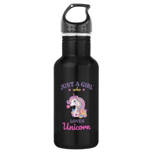 Kawaii Rainbow Unicorn Magical Colorful Waterfles