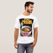 Kawaii Ramen Bowl T-Shirt – Schattige & Leuk Foodi (Voorkant volledig)