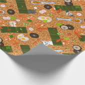 Kawaii Ramen Cats Cadeaupapier (Hoek)