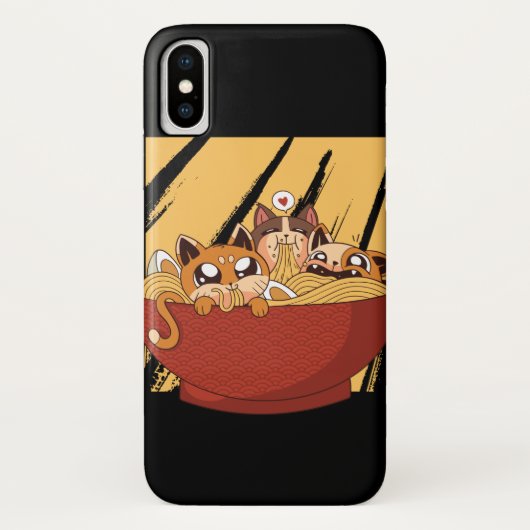 Kawaii Ramen Cats Case-Mate iPhone Case (Achterkant)