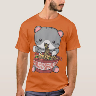 Kawaii Ramen Cats Gift T-shirt