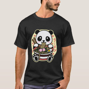 Kawaii Ramen Cute Anime Panda Japanese Asian Noodl T-shirt