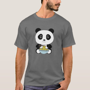 Kawaii Ramen Cute Anime Panda Japanse Pho Noodles T-shirt