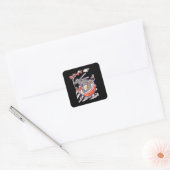 Kawaii Ramen nodels Vierkante Sticker (Envelop)
