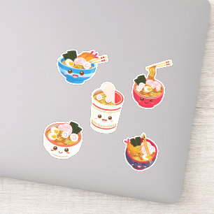 Kawaii Ramen Noodles Combo Pack Sticker