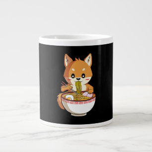 Kawaii ramen shiba inu cadeau voor noedels grote koffiekop