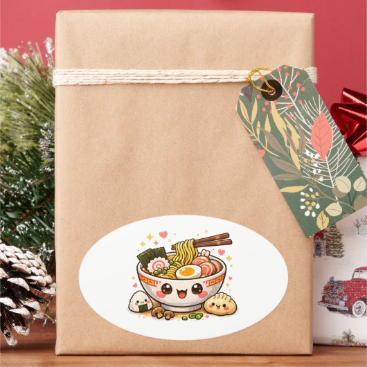 Kawaii Ramen Sticker (Feestdagen)