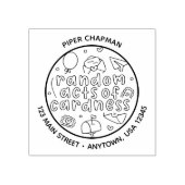 Kawaii Random Acts of Cardness Logo Stamp Rubberstempel (Afrduk)