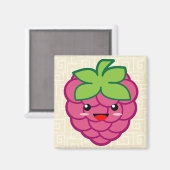 Kawaii Raspberry Magneet (Voorkant / Achterkant)