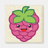 Kawaii Raspberry Magneet (Voorkant)