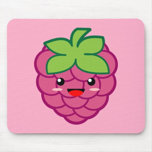 Kawaii Raspberry Muismat (Voorkant)