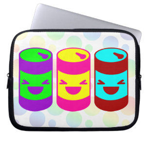 Kawaii Rave Frisdrank Bubbles Laptop Sleeve