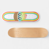 Kawaii Rave Ice Cream Cone Persoonlijk Skateboard (Horizontaal)