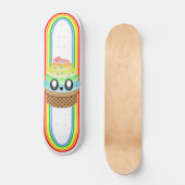 Kawaii Rave Ice Cream Cone Persoonlijk Skateboard (Voorkant)