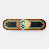 Kawaii Rave Ice Cream Cone Skateboard (Horizontaal)