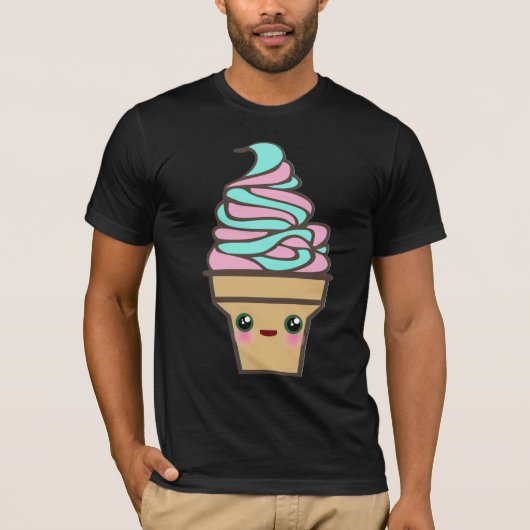 Kawaii Rave Ice Cream Cone T-shirt (Voorkant)