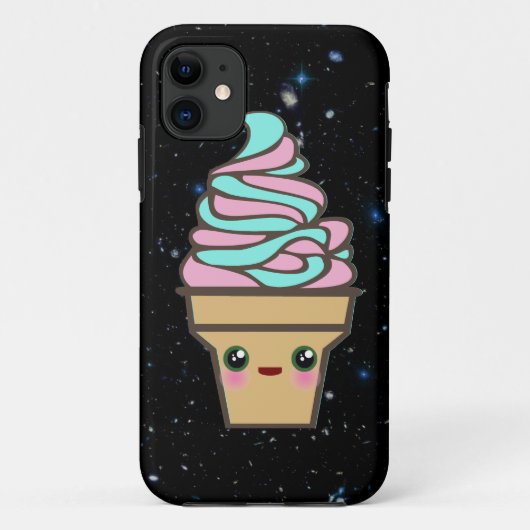 Kawaii Rave Ijs In De Ruimte Case-Mate iPhone Case (Achterkant)