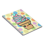 Kawaii Rave Ijsje Notitieboek (Rechterzijde)