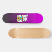 Kawaii Rave Lucky Cat Maneki Neko Skateboard (Horizontaal)