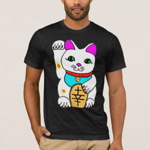 Kawaii Rave Lucky Cat Maneki Neko T-shirt