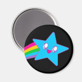 Kawaii Rave Neon Star Rainbow Magneet (Voorkant / Achterkant)
