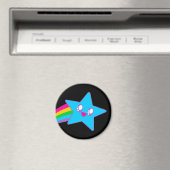 Kawaii Rave Neon Star Rainbow Magneet (Insitu (Vaatwasser))