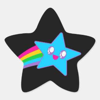 Kawaii Rave Neon Star Rainbow Ster Sticker