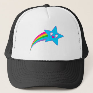 Kawaii Rave Neon Ster Regenboog Trucker Pet