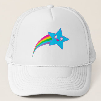 Kawaii Rave Neon Ster Regenboog Trucker Pet